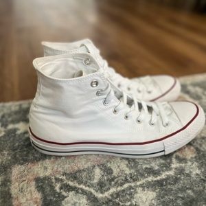 Size 11M Chuck Taylor’s—White